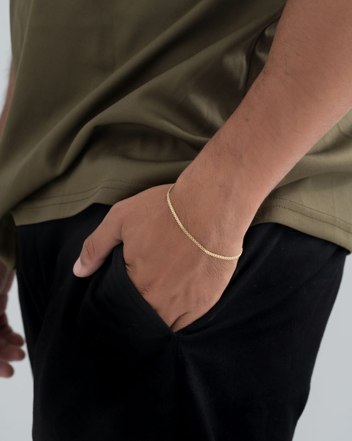 Pulsera de oro laminado 18k para hombre - NJLclub Medellín